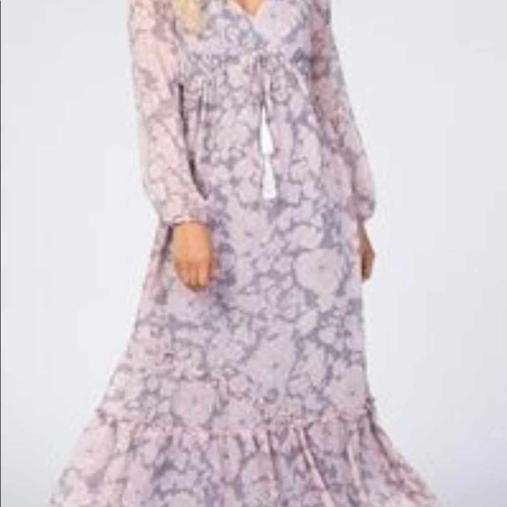 Pinkblush Lavender Floral Midi Dress